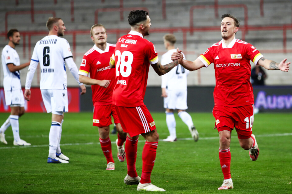 Union hat mit Max Kruse (r.) einen überragenden Stürmer geholt, der selbst gut drauf ist, dazu aber vor allem noch seine Mitspieler besser macht.