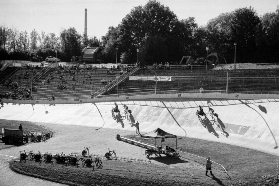 Hobbyfotograf Dirk Förster hat ein Schwarz-Weiß-Foto ausgestellt.