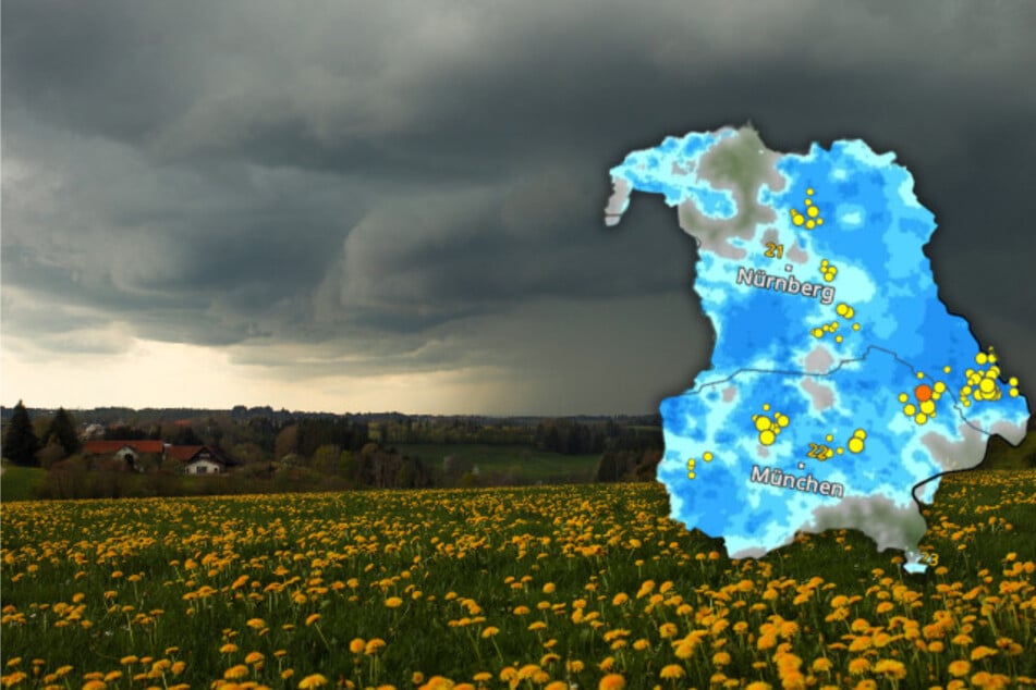 Schluss mit Hitzewelle: Gewitter und kühlere Temperaturen in Bayern