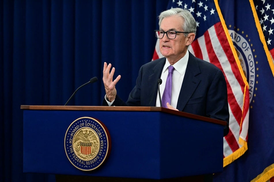 US Federal Reserve Chair Jerome Powell speaks during a press conference at the end of a Monetary Policy Committee meeting in Washington, DC, on October 29, 2025.