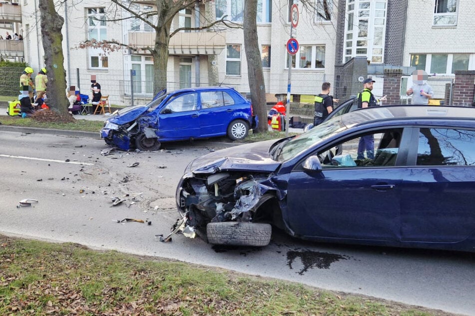 Ein 29-Jähriger geriet am Samstag am Malchower Weg in den Gegenverkehr.