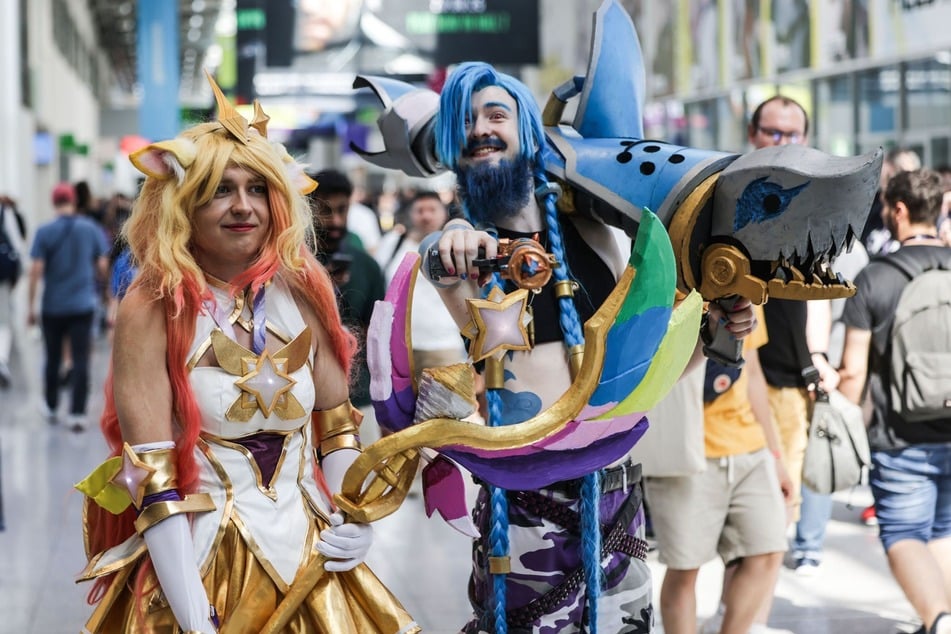 Cosplayer sind gern gesehene Gäste auf der "gamescom". Die WFS präsentiert dort dieses Jahr zum dritten Mal Innovationen aus Sachsen.