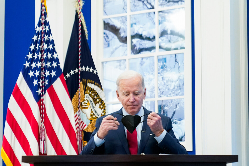 US-Präsident Joe Biden (79). Die Zahl der Neuinfektionen in den USA stieg zuletzt auf mehr als eine Million an einem Tag.