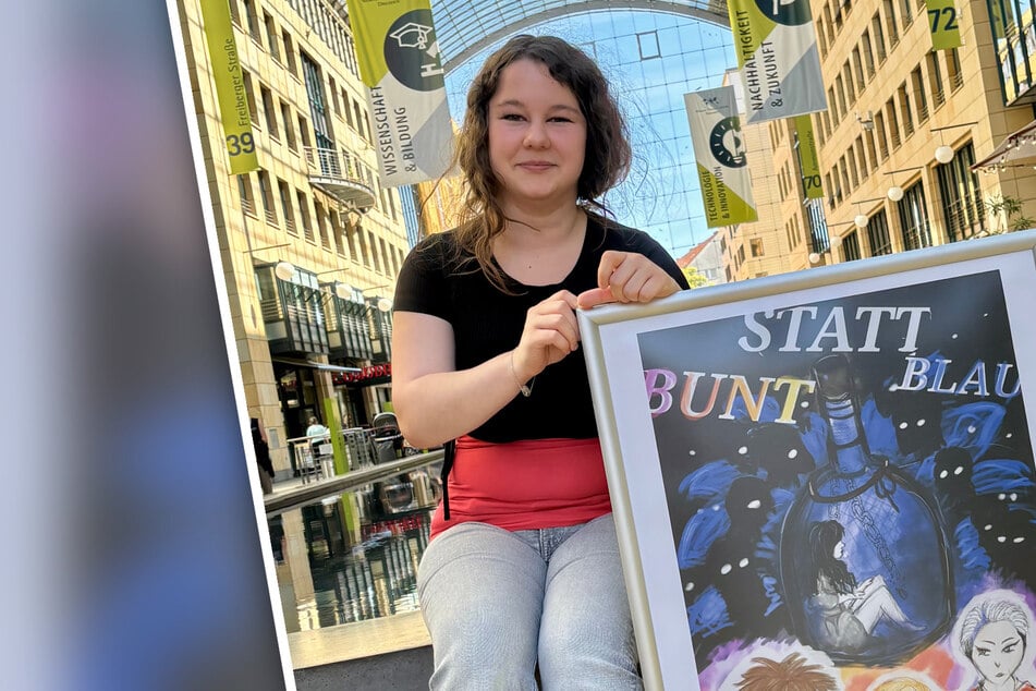 "bunt statt blau": Leipziger Schülerin gewinnt landesweiten Plakatwettbewerb