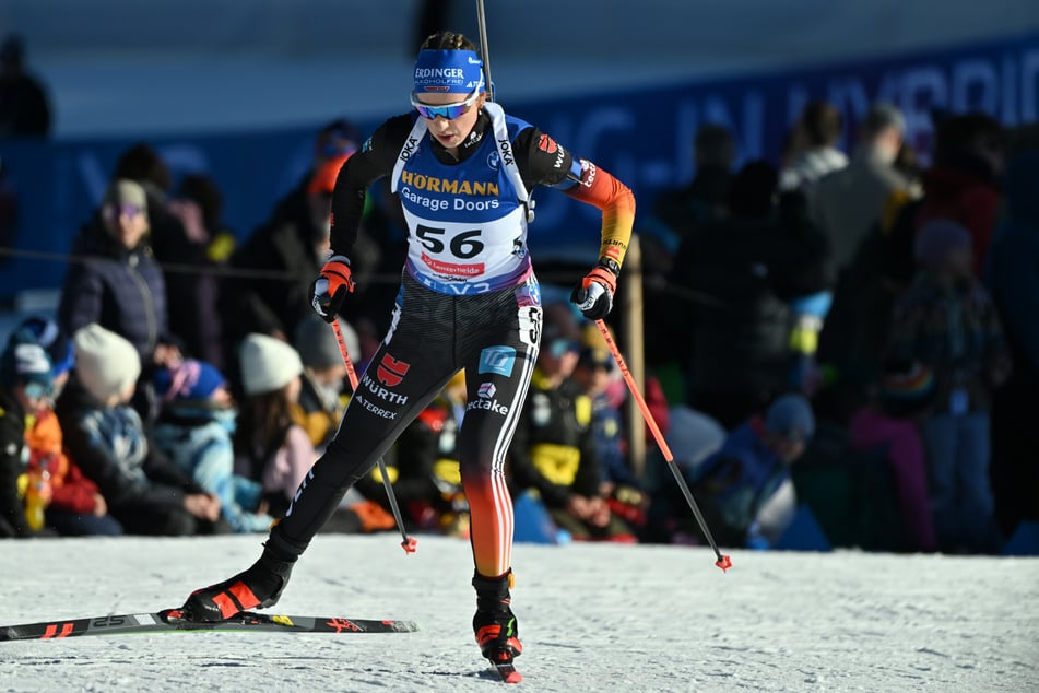 Franziska Preuß verpasste zum ersten Mal bei dieser Biathlon-WM die Medaillenränge.