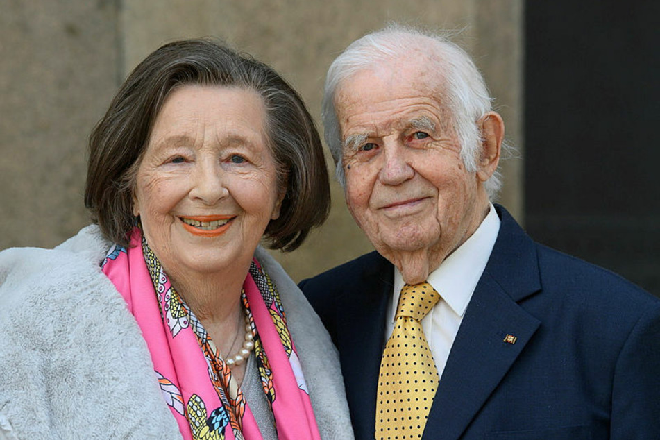 Kurt (91) und Ingrid Biedenkopf (90), auch am Mittwoch unzertrennlich.