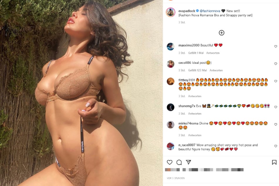 Eva Padlock (37) hat sich auf Instagram ultra-heiß in Szene gesetzt.