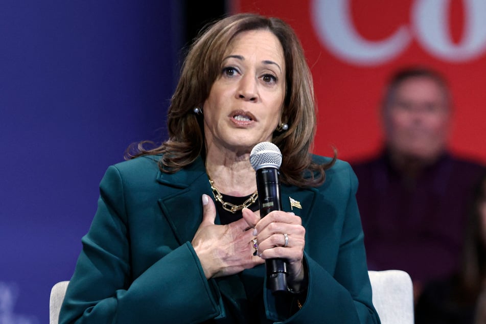 Democratic candidate Kamala Harris was set to tape an interview with Spanish-language TV network Telemundo on Tuesday.