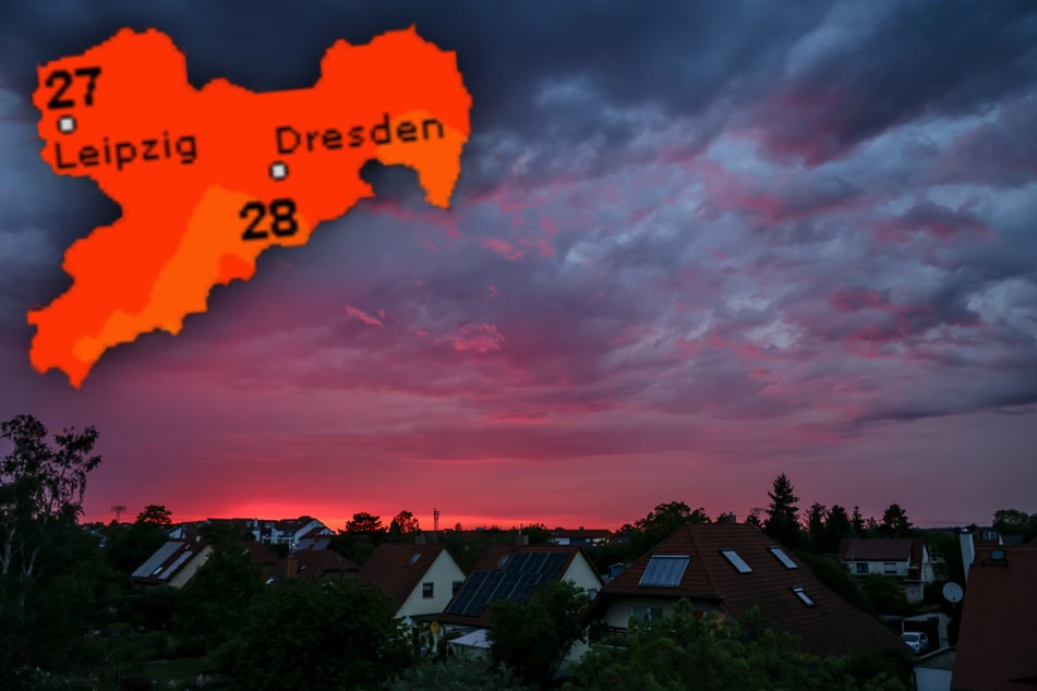 Nach den vergangenen sonnigen und warmen Tagen bringt Tief Emmelinde nun schwere Unwetter nach Sachsen.