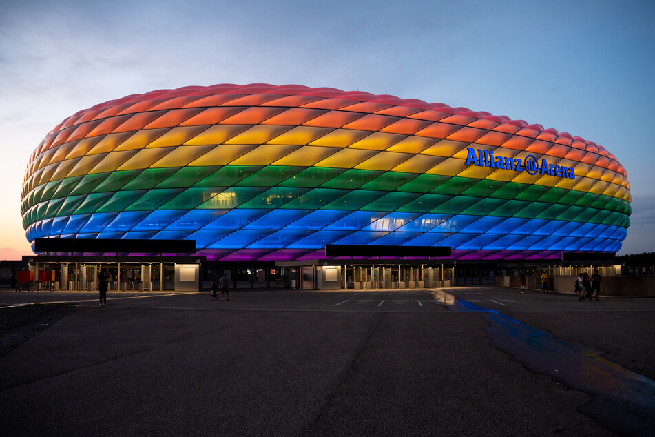 Die Allianz Arena wird in Regenbogenfarben erstrahlen.