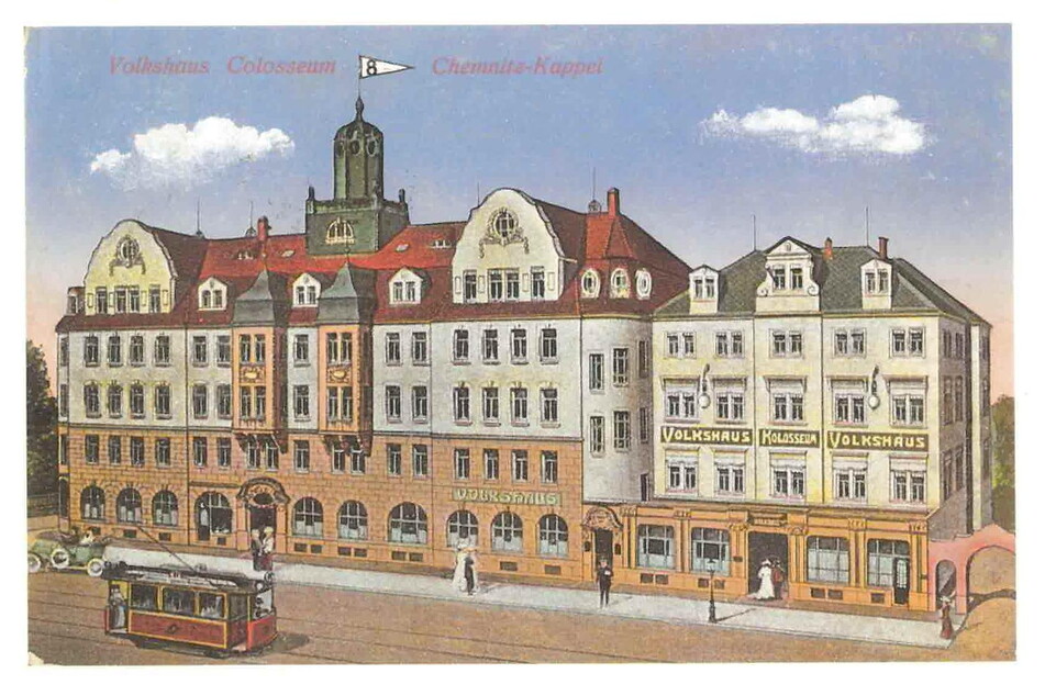Das Gebäude in der Zwickauer Straße hatte viele Bezeichnungen: "Colloseum", "Volkshaus", "Einheit".