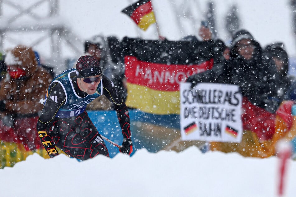 Ein Sturz von Vinzenz Geiger begrub die deutschen Medaillen-Hoffnungen in der Kombination endgültig.