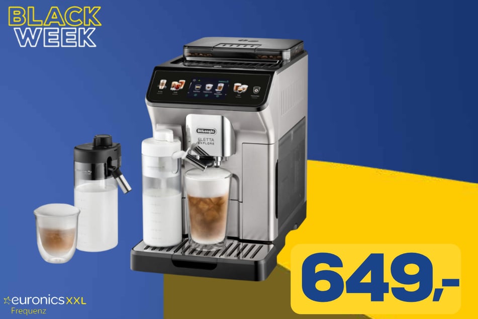 DeLonghi-Kaffeevollautomat ECAM 450.55.S Eletta Explore für 649 Euro.