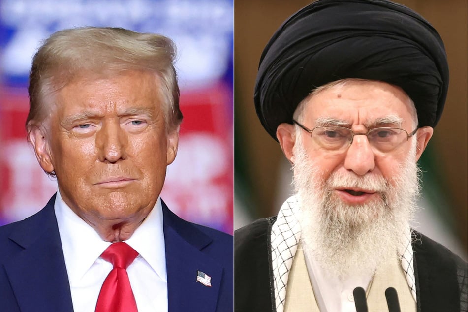 US President Donald Trump (l.) has boasted he could easily assassinate Iran's supreme leader Ayatollah Ali Khamenei.