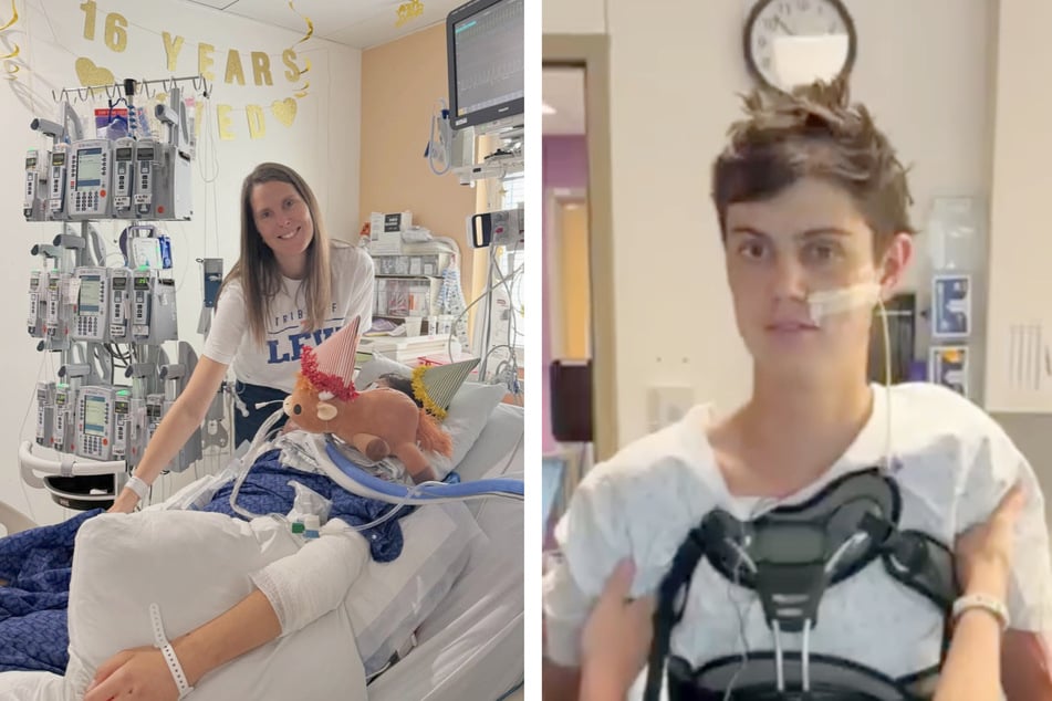 Levi Teemant wurde während seines Krankenhausaufenthalts 16 Jahre alt und zeigt seit dem Unfall erste Fortschritte.