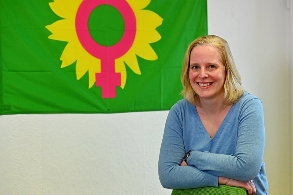 Grünen-Geschäftsführerin Claudia Creutzburg (44) hört im März auf.