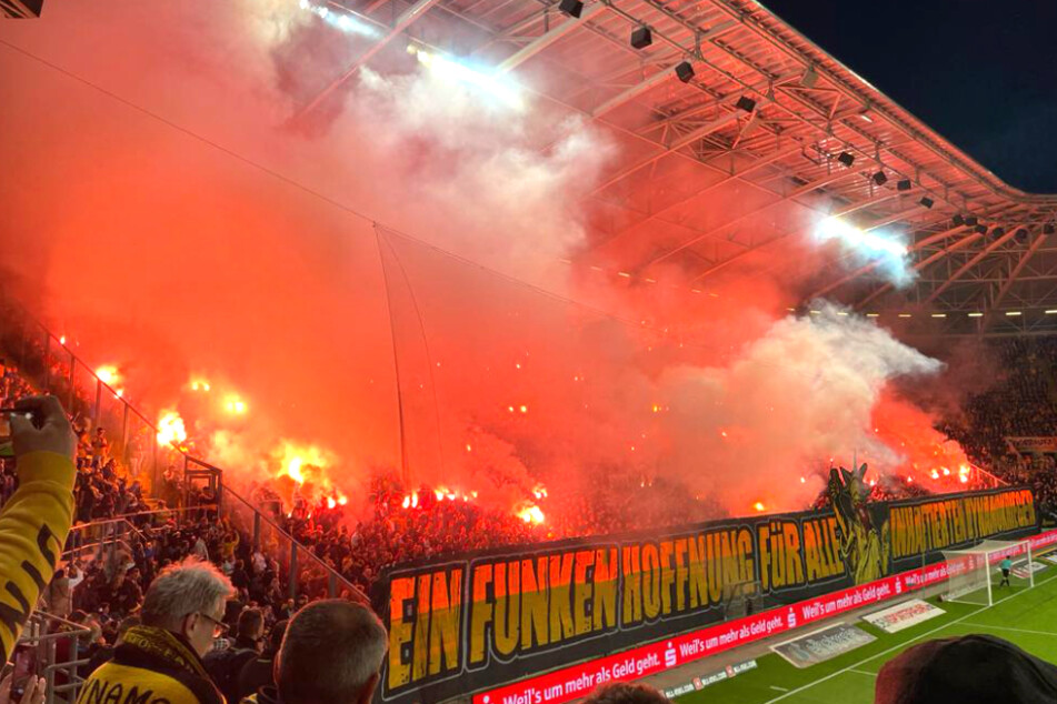 Das Verhalten der eigenen Fans beim Spiel gegen den HFC wurde für Dynamo Dresden nun teuer.