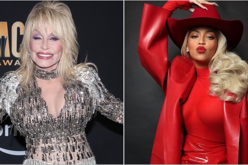 Will Beyoncé cover Dolly Parton's (l.) classic song, Jolene, on her upcoming country album Act II?
