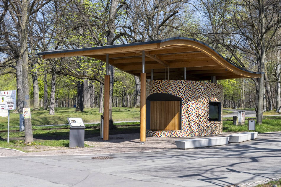 Schön anzuschauen, aber wenig praxistauglich - der Empfangspavillon am