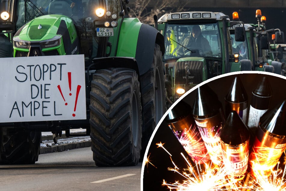 Teurer Fehler: Anwohner zündet Feuerwerk wegen Bauernprotesten