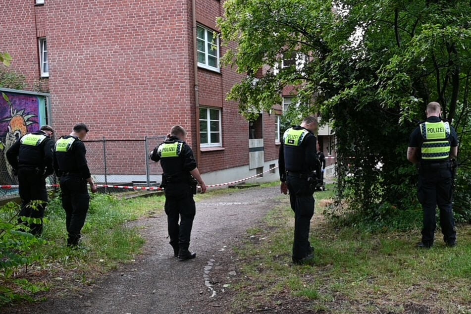 Die Polizei war am Freitag im Großaufgebot im Einsatz.
