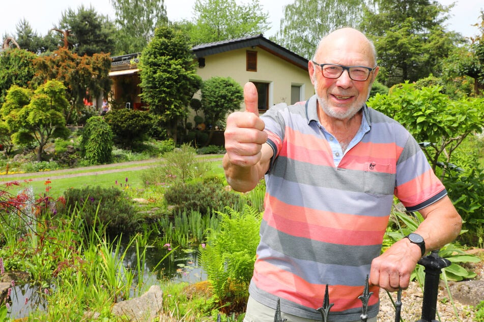 Auch Herr Windisch ist von den Messwerten und der erfolgreichen Abtrocknung begeistert.