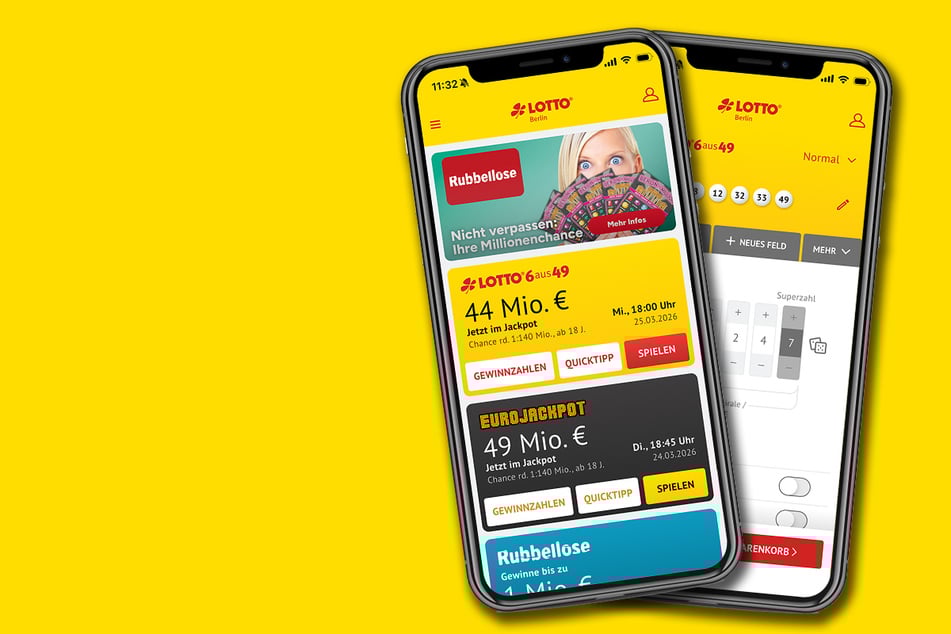 LOTTO 6aus49: Am Mittwoch (25.3.) habt Ihr die Chance auf 44 Millionen Euro