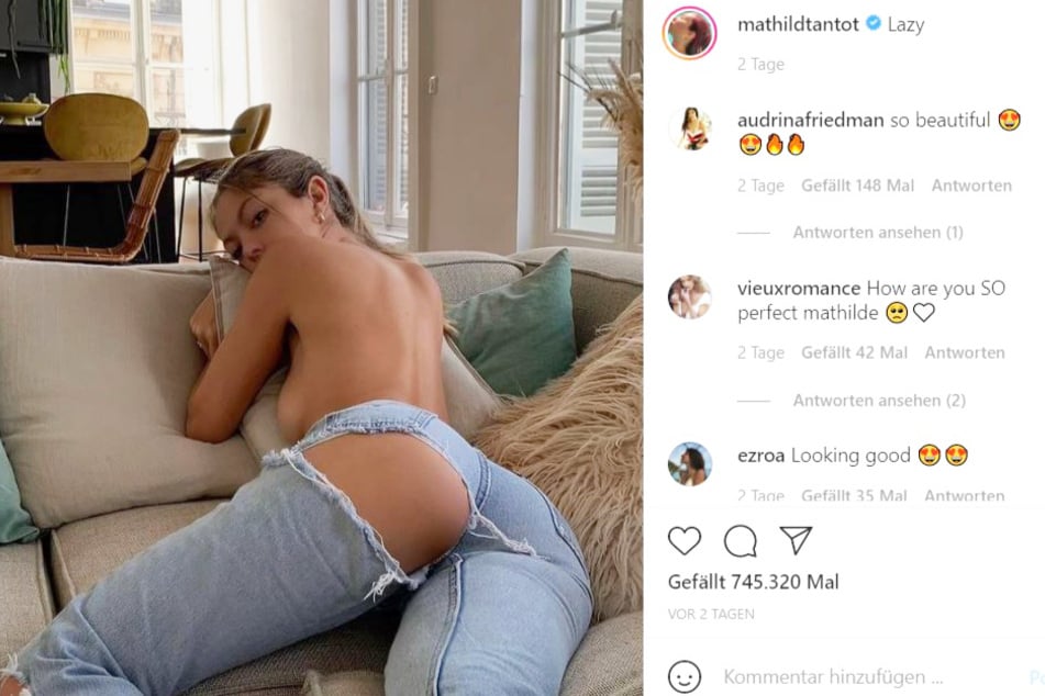 Mathilde Tantot (26) knows how to keep her fans happy.